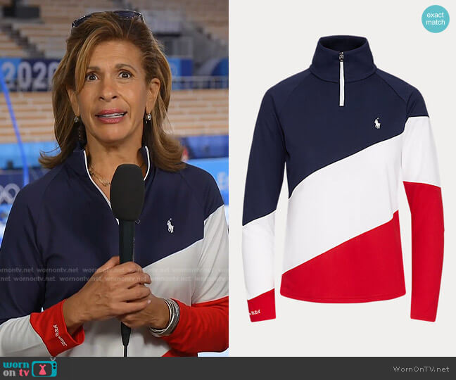 Polo Ralph Lauren Team USA Quarter-Zip Pullover worn by Hoda Kotb on Today