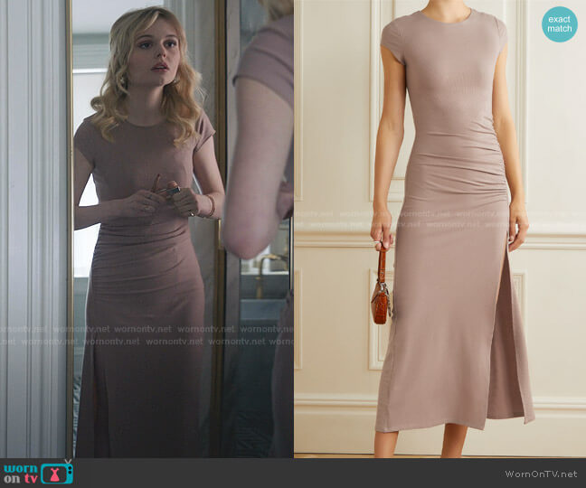 Reformation Brecken Dress worn by Audrey Hope (Emily Alyn Lind) on Gossip Girl