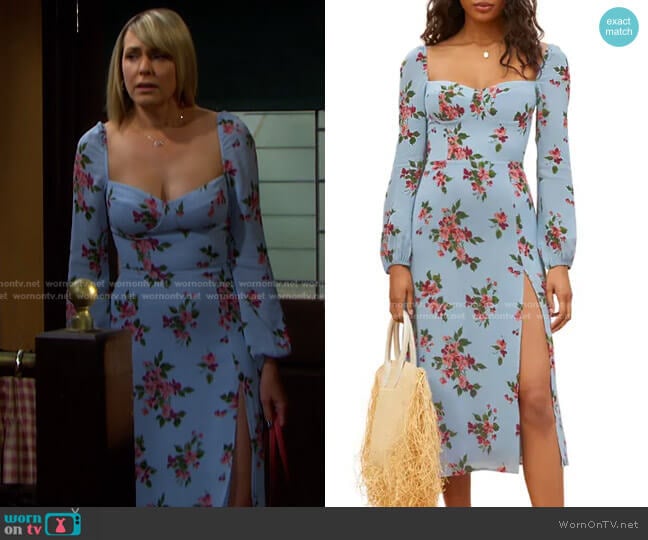 Reformation Shelby Dress worn by Nicole Walker (Arianne Zucker) on Days of our Lives