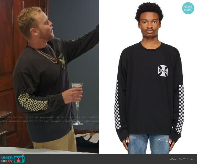 Rhude Classic Checkers Long Sleeve T-Shirt worn by Spencer Pratt (Spencer Pratt) on The Hills New Beginnings