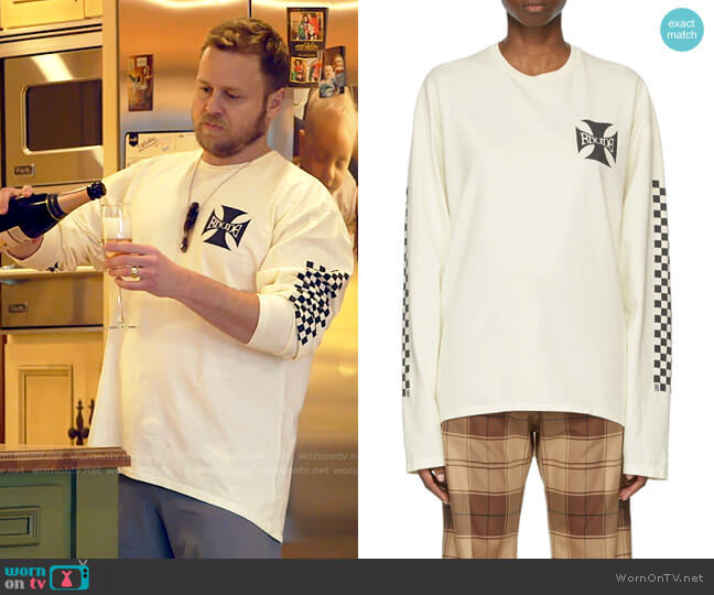 Rhude Classic Checkers Long-Sleeve T-Shirt worn by Spencer Pratt (Spencer Pratt) on The Hills New Beginnings