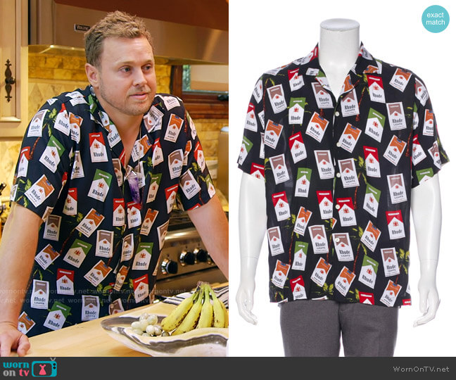 Rhude Hawaiian Cigarette Shirt worn by Spencer Pratt (Spencer Pratt) on The Hills New Beginnings