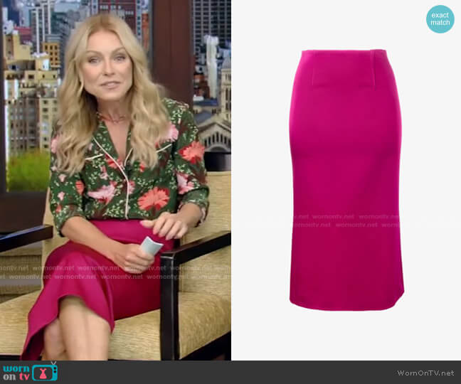 Roland Mouret Salway Skirt worn by Kelly Ripa on Live with Kelly and Mark