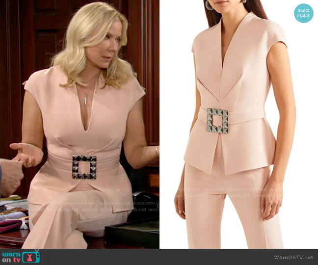 Safiyaa Sofi Top worn by Brooke Logan (Katherine Kelly Lang) on The Bold and the Beautiful
