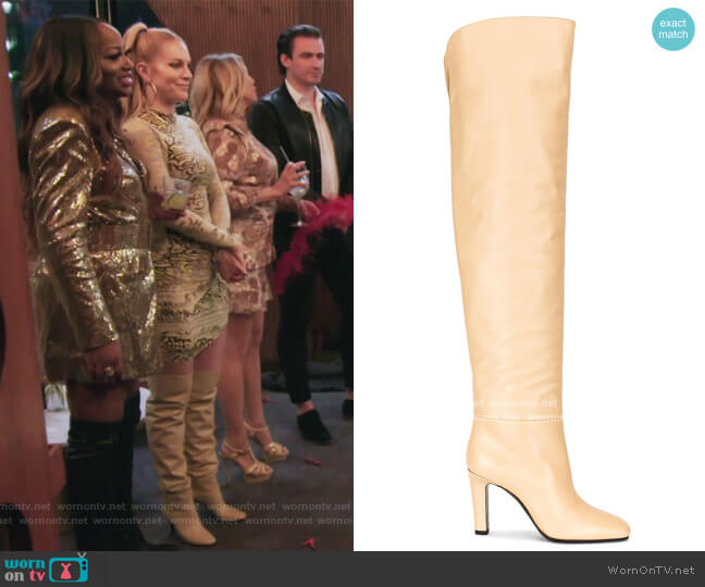 Saint Laurent Blu Boots worn by Leah McSweeney on The Real Housewives of New York City