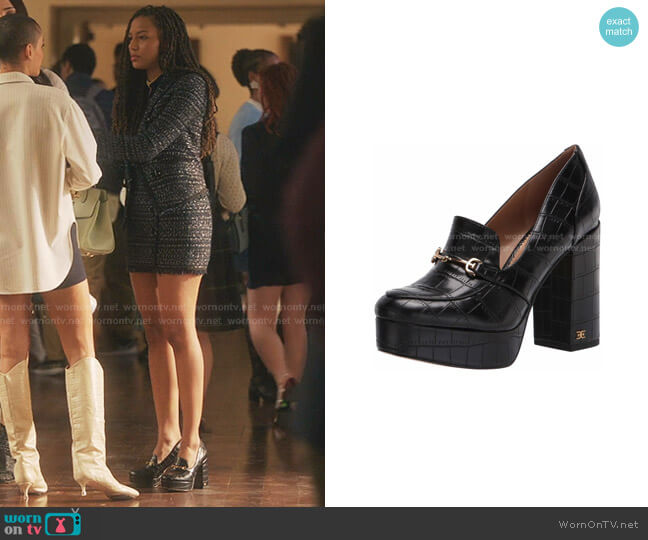 Sam Edelman Aretha Platform Bit Loafers worn by Monet de Haan (Savannah Lee Smith) on Gossip Girl