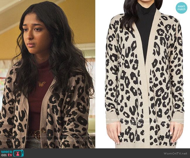 Sanctuary Play Cardigan worn by Devi Vishwakumar (Maitreyi Ramakrishnan) on Never Have I Ever