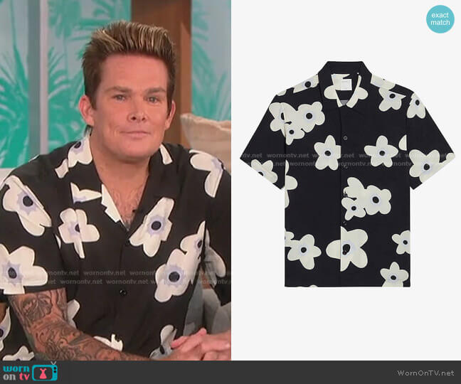 Sandro Bloom Floral-Print Woven Shirt
