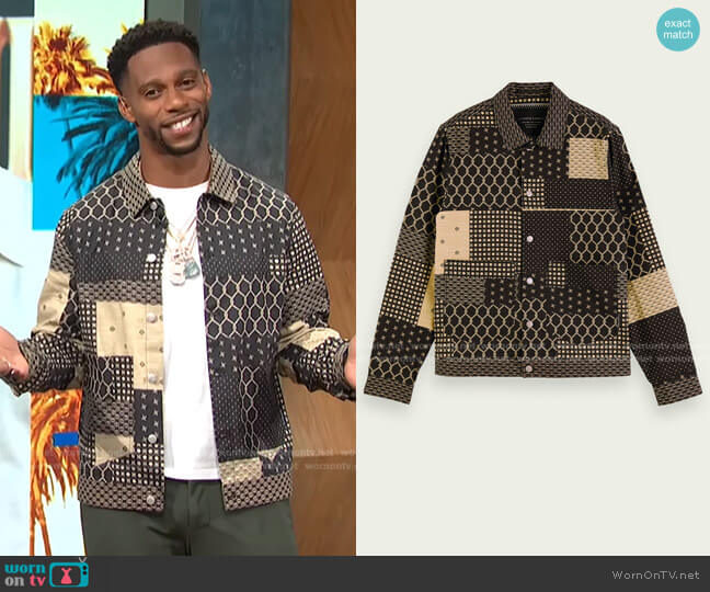 Scotch & Soda Printed Trucker Jacket