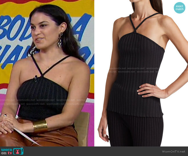 Simon Miller Axel Halter Camisole worn by Donna Farizan on Today