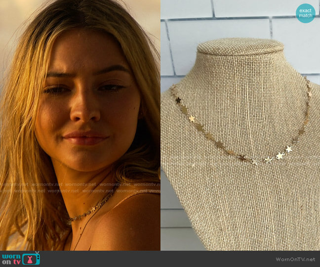 Snafflebit Bracelet co Star Choker worn by Sarah Cameron (Madelyn Cline) on Outer Banks