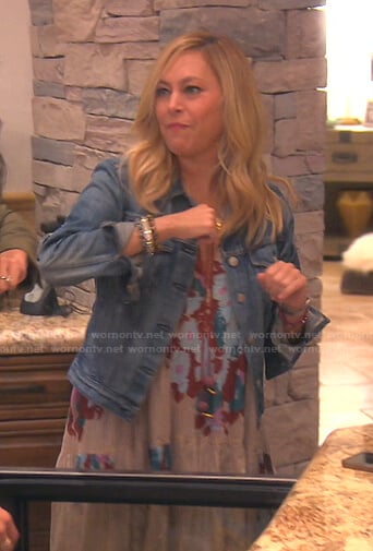 Sutton’s floral maxi dress on The Real Housewives of Beverly Hills
