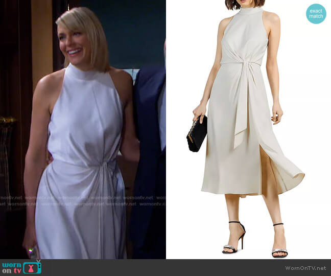 Ted Baker Halter Occasion Midi Dress worn by Nicole Walker (Arianne Zucker) on Days of our Lives