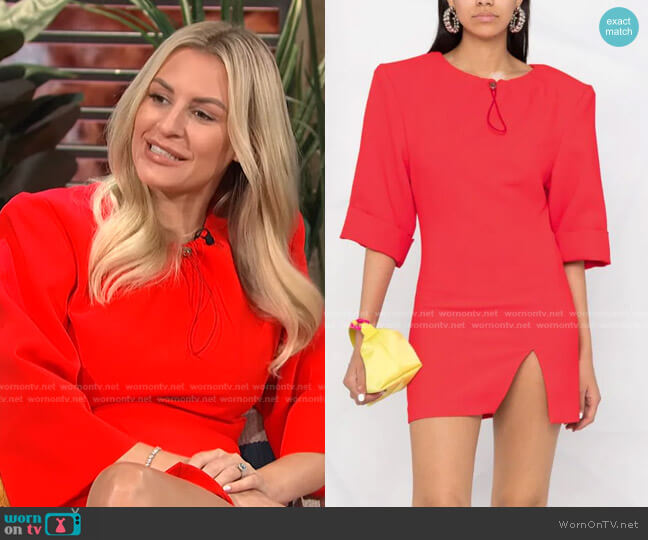 The Attico Drawstring Fastening Mini Dress worn by Morgan Stewart on E! News