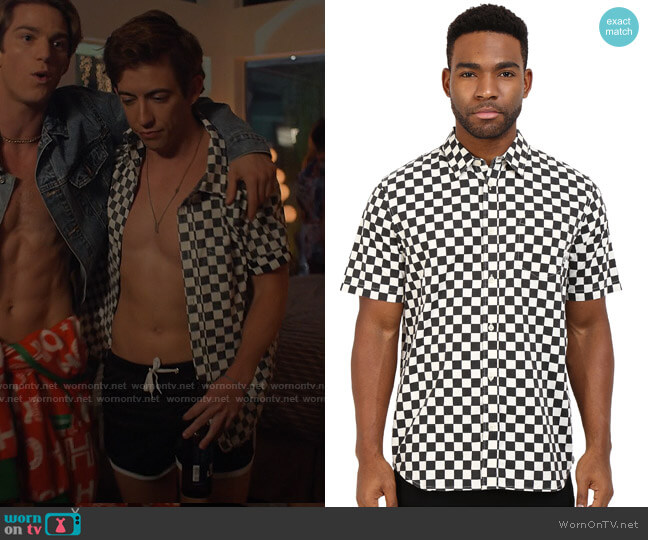 Vans Checkerboard Print Short-sleeve Button-down Shirt