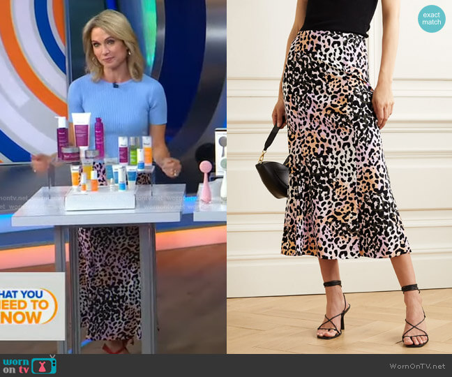 Veronica Beard Diane Skirt worn by Amy Robach on Good Morning America