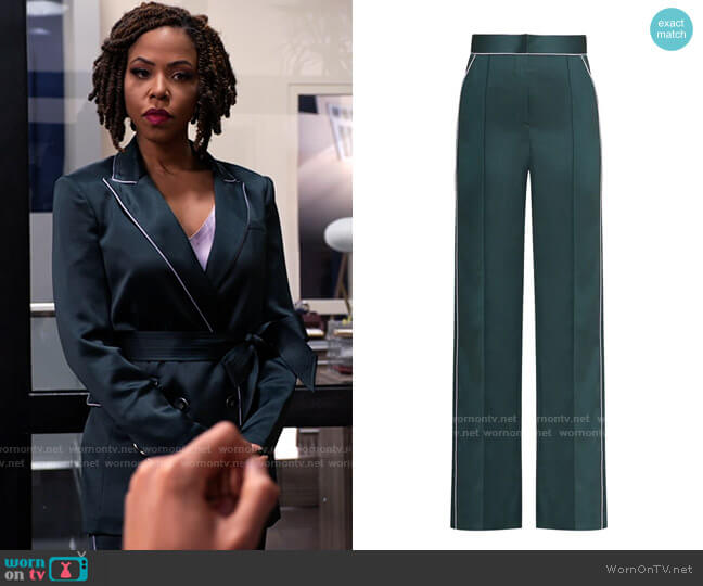 Veronica Beard Edia Pants worn by Andrea Barnes (Kj Smith) on Tyler Perrys Sistas
