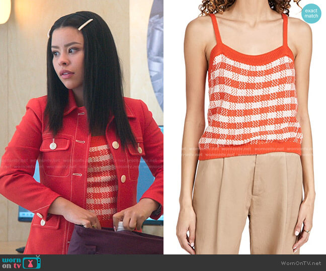 525 America Gingham Tank worn by Mariana Foster (Cierra Ramirez) on Good Trouble