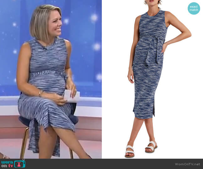 A Pea in the Pod Space-Dyed Tie-Front Maternity Dress worn by Dylan Dreyer on Today