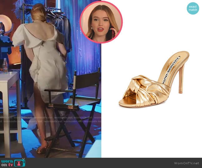 Alexandre Vauthier Leila Slipper Sandals worn by Kirby Anders (Maddison Brown) on Dynasty