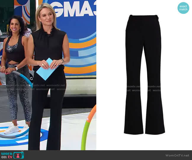 Altuzarra Serge Pants worn by Amy Robach on Good Morning America