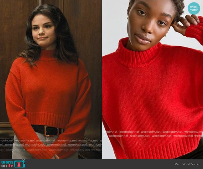 Wilfred Free Harper Sweater worn by Mabel Mora (Selena Gomez) on Only Murders in the Building