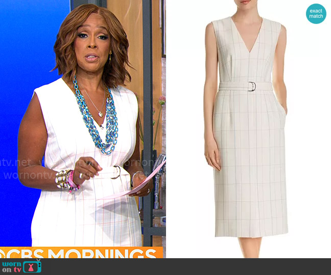 BOSS Dalyris Dress worn by Gayle King on CBS Mornings