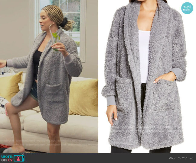 BP Fleece Cardigan worn by Robyn Dixon on The Real Housewives of Potomac