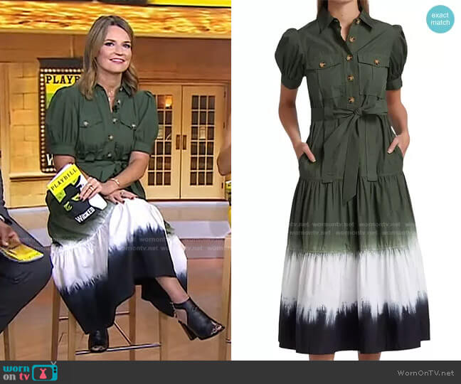 Derek Lam 10 Crosby Buffy Utility Dress worn by Savannah Guthrie on Today