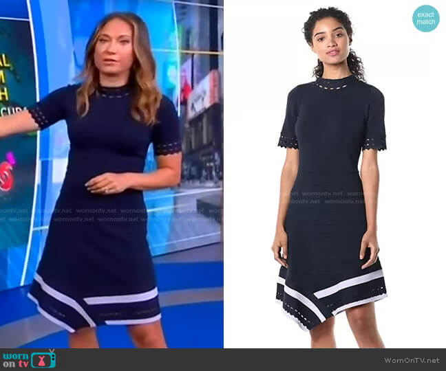 Shoshanna Costa Dress worn by Ginger Zee on Good Morning America