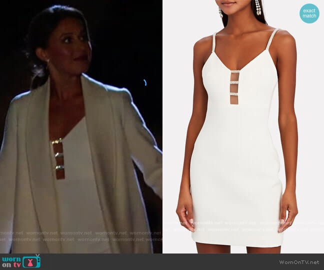 David Koma Crystal Strap Mini Dress worn by Katie Thurston on The Bachelorette