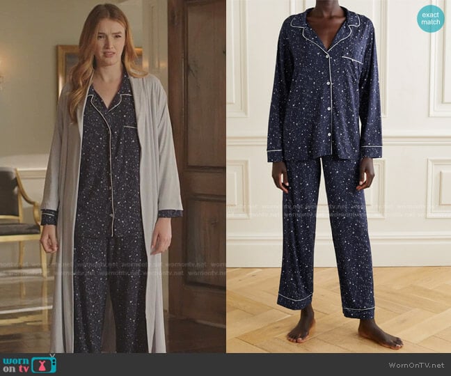 Eberjey Gisele Pajama Set worn by Kirby Anders (Maddison Brown) on Dynasty
