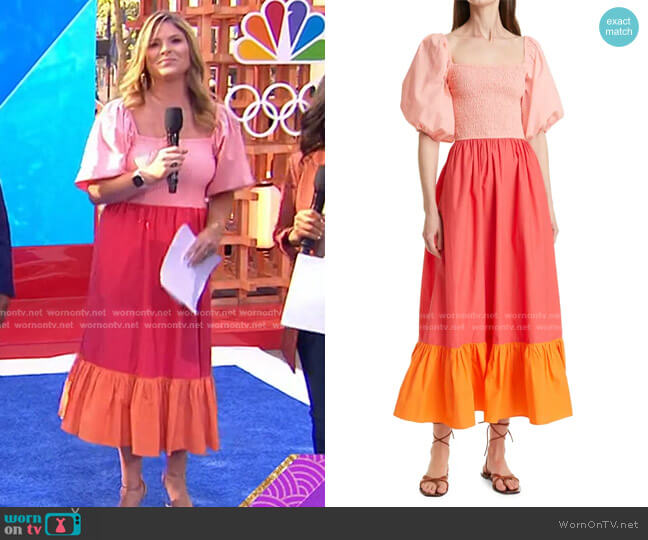 Rhode Eloise Dress worn by Jenna Bush Hager on Today