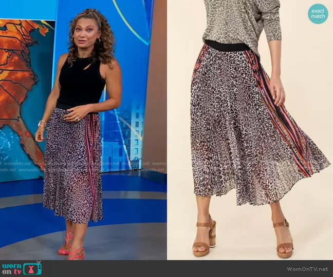 Hale Bob Elsie Skirt worn by Ginger Zee on Good Morning America