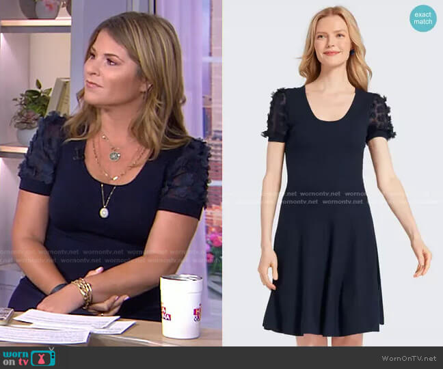 Draper James Fleurette Sleeve Sweater Dress worn by Jenna Bush Hager on Today