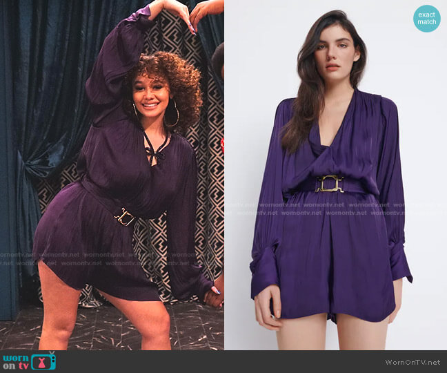 Zara Flowy Jumpsuit worn by Jade (Talia Jackson) on Family Reunion