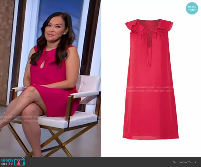 Amanda Uprichard Flutter Maternity Dress worn by Eva Pilgrim on Good Morning America