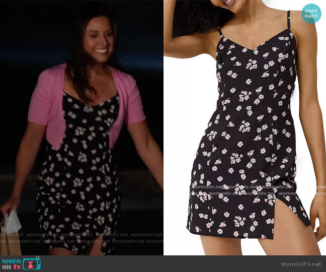 French Connection Verona Floral Print Mini Dress worn by Katie Thurston on The Bachelorette