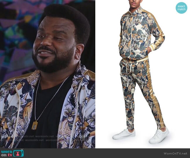 G-Style Victorious Royal Floral Tiger Track Suit