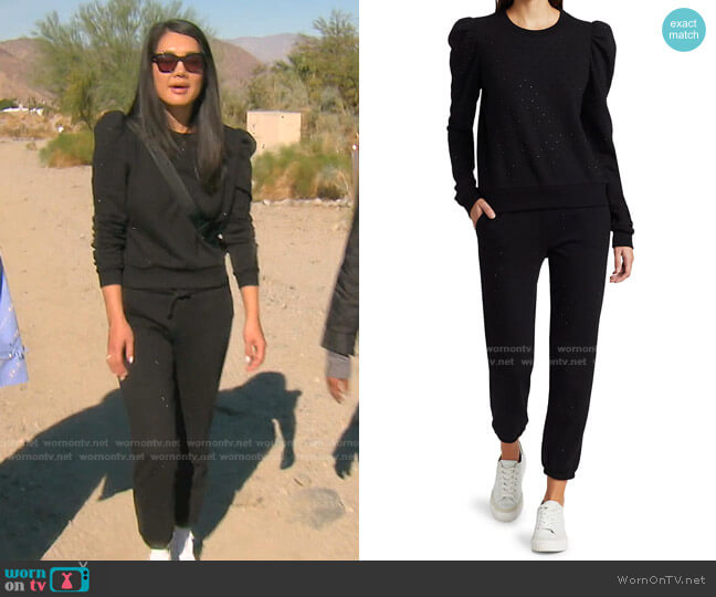 Generation Love Tara Crystal Sweatshirt worn by Crystal Kung Minkoff on The Real Housewives of Beverly Hills