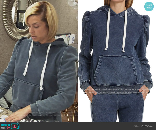 Generation Love Karlie Denim Sweatshirt worn by Robyn Dixon on The Real Housewives of Potomac