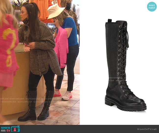 Gianvito Rossi Martis Boots worn by Kyle Richards on The Real Housewives of Beverly Hills
