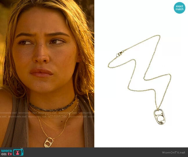 Head High Surf Club Pop Top Necklace worn by Sarah Cameron (Madelyn Cline) on Outer Banks