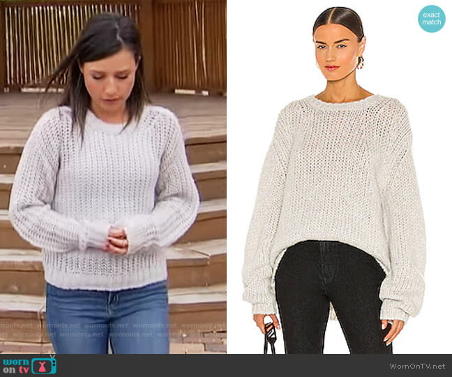 Helmut Lang Alpaca Brushed Sweater worn by Katie Thurston on The Bachelorette