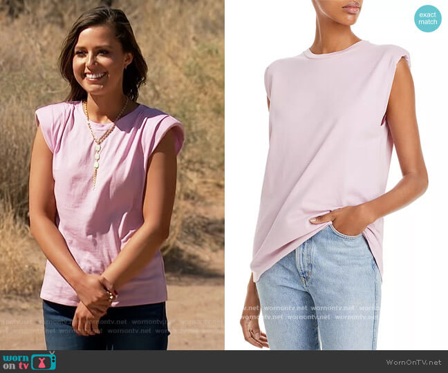 IRO Loud Sleeveless T-Shirt worn by Katie Thurston on The Bachelorette