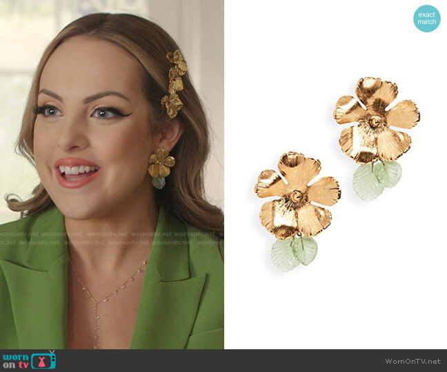 Jennifer Behr Valetta Earrings worn by Fallon Carrington (Elizabeth Gillies) on Dynasty