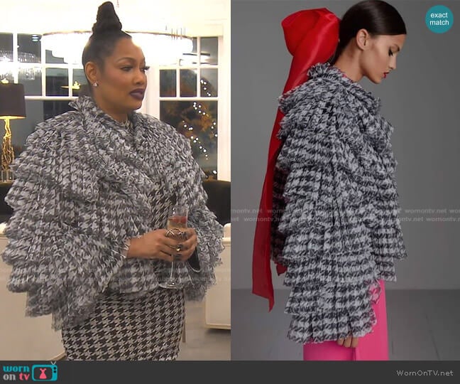 Kaftan Studio IT Jacket worn by Garcelle Beauvais on The Real Housewives of Beverly Hills