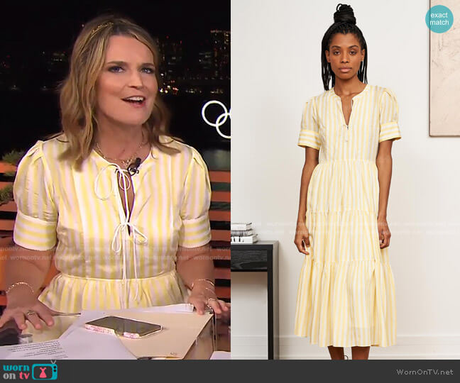 La Ligne Izzy Dress worn by Savannah Guthrie on Today