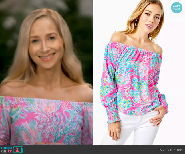 Lilly Pulitzer Lana Off-The-Shoulder Top