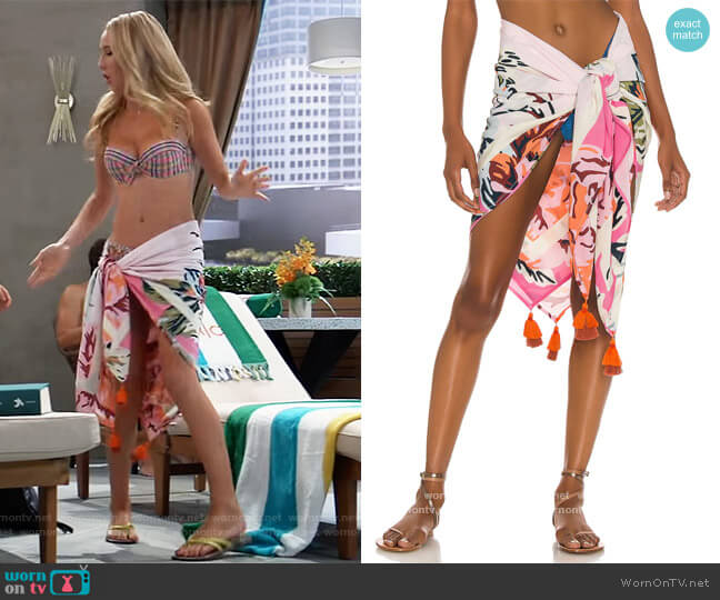 Maaji Garden Pareo worn by Josslyn Jacks (Eden McCoy) on General Hospital